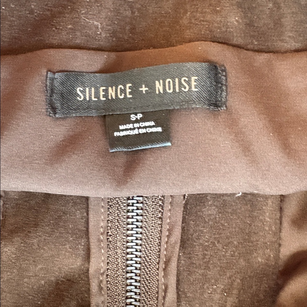 Brown Faux Suede Leather Zip-Up Halter Vest - Picture 6 of 6